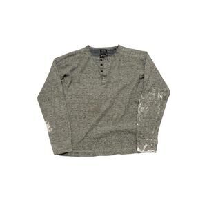 Vintage Diesel Gray Waffle Knit Long Sleeve-Large